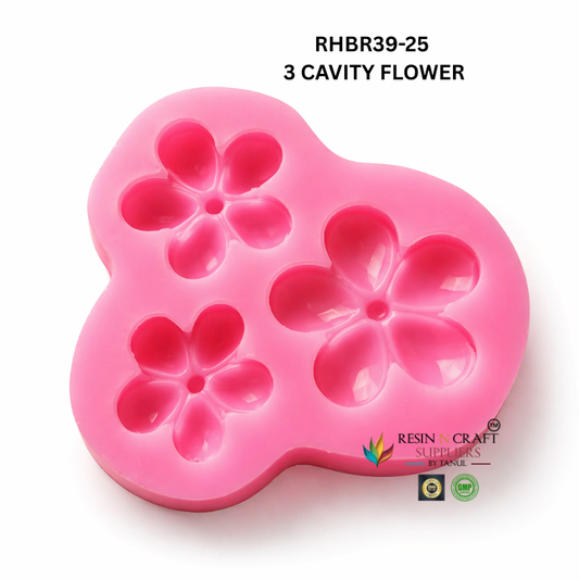 Triple Bloom Flower Mold – RHBR39-25M