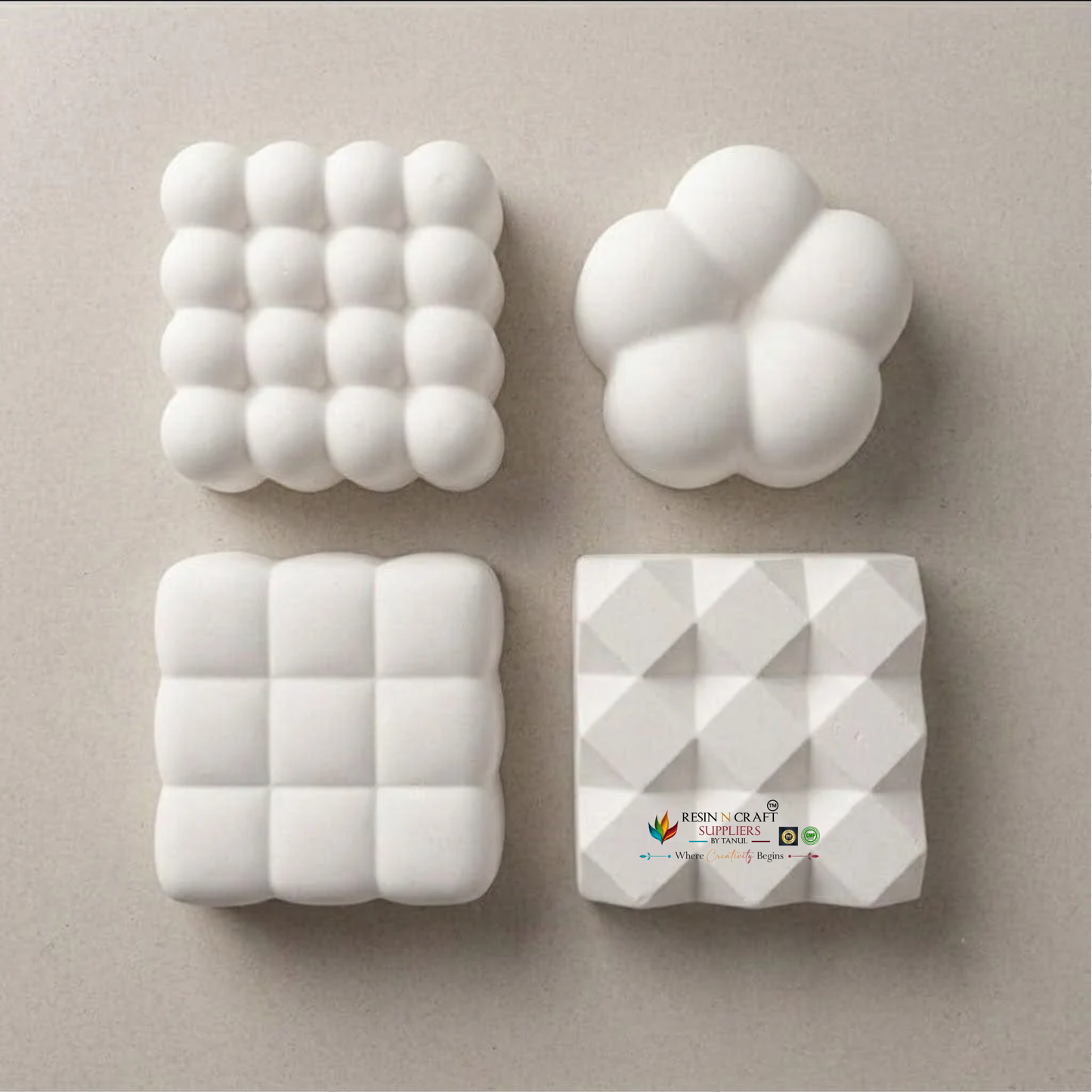 Rubic cube/ Bubble Candle Mould for DIY Concrete Art, Resin Crafts, Soap Making & Cake Making Silicon Mould (RSM1476M)