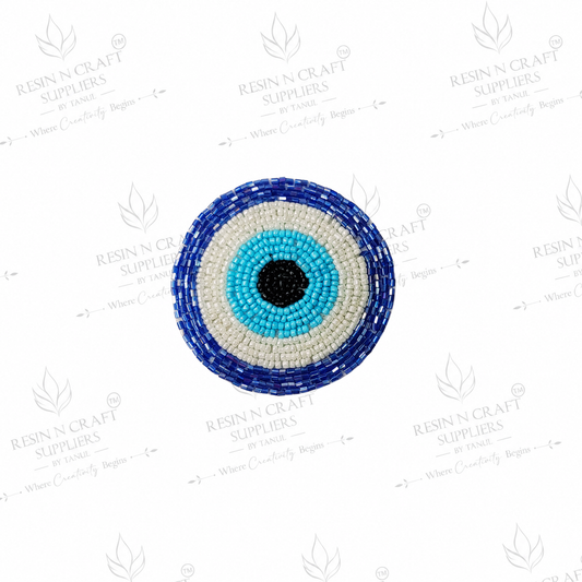Blue Evil Eye Beaded Patch for Toran & Bandhanwar Making (03")