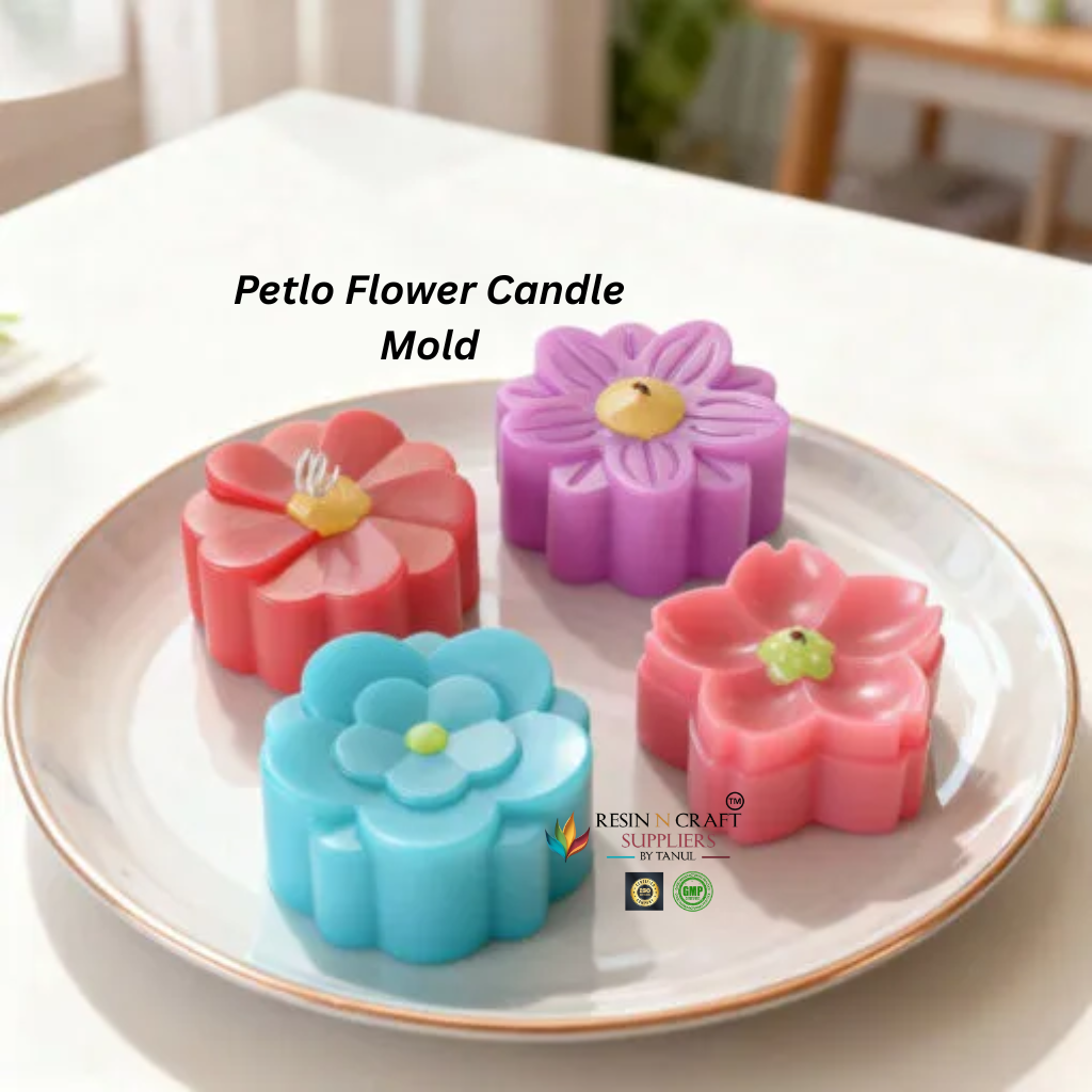Petlo Flower Candle Mold – Premium Floral Silicone Candle Mold RDI-RRM-0404M