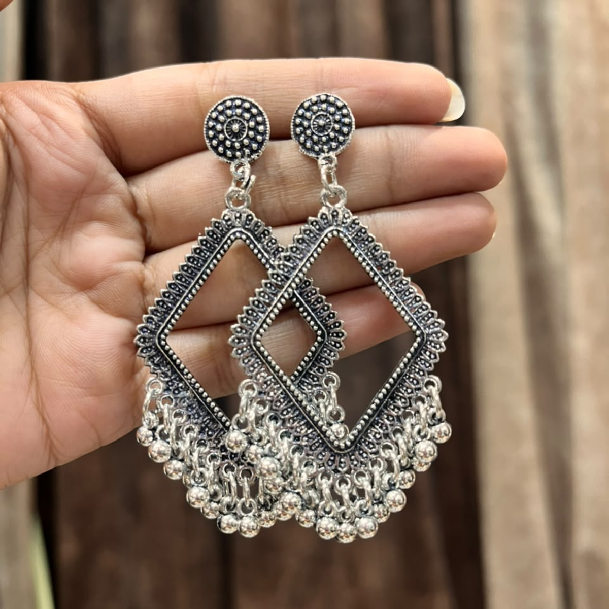 Silver Earring Bezel / Jumkha Without Beads
