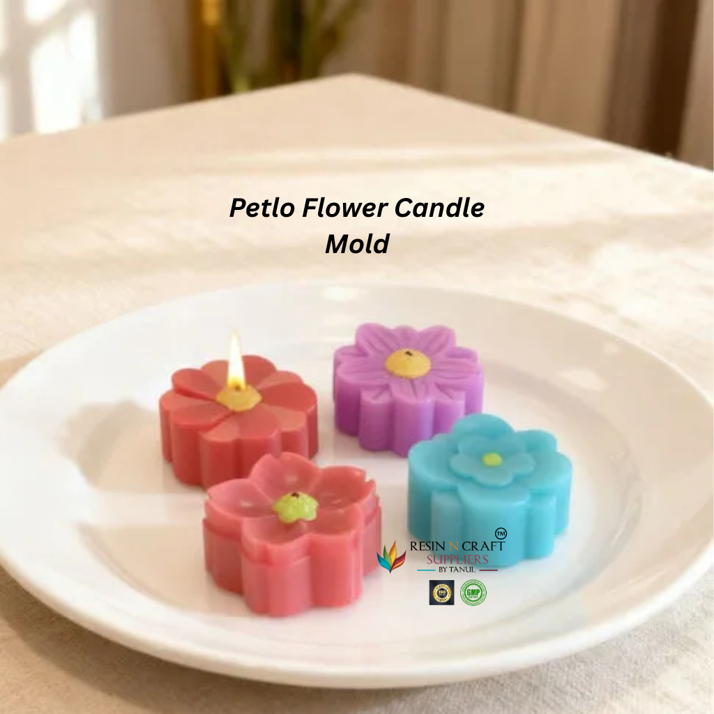 Petlo Flower Candle Mold – Premium Floral Silicone Candle Mold RDI-RRM-0404M