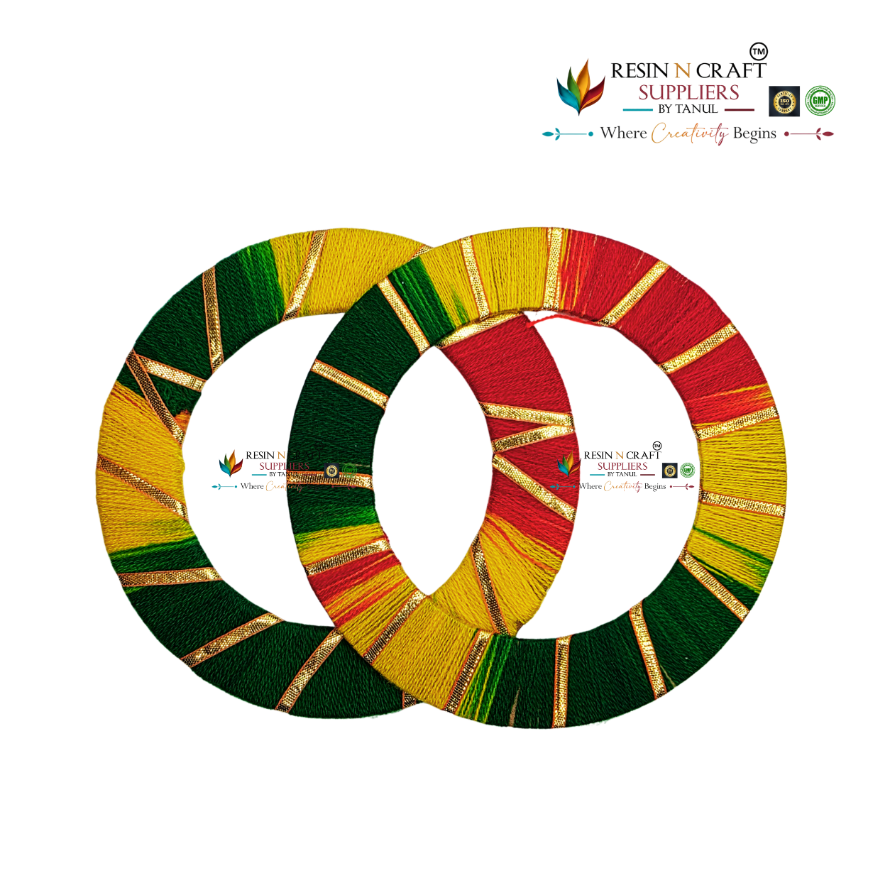 Traditional Plater Ring (Multi) / Cloth + Gold Ribbon Ring