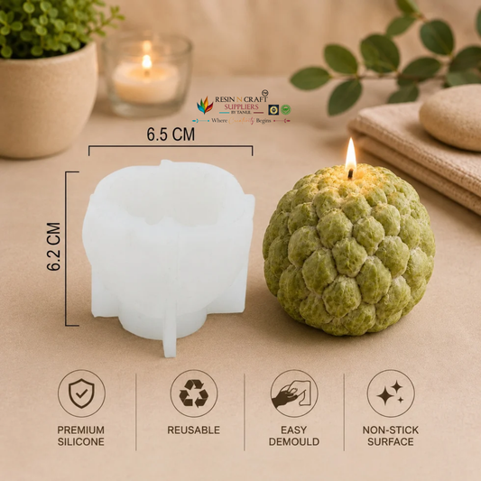 Avocado Shape Silicone Candle Mould – 6 × 7.5 cm | Fruit Candle Making Mould (RIHM023M)
