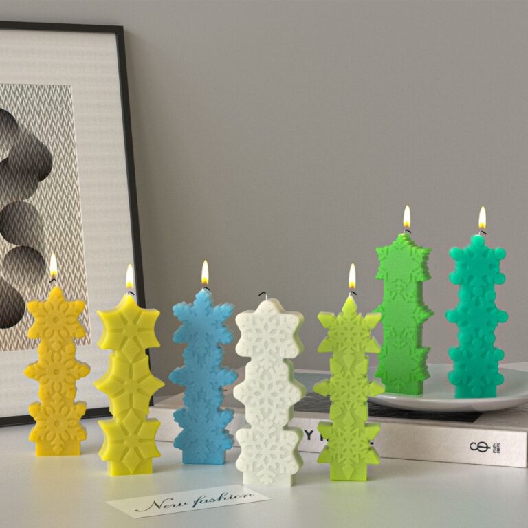 Three-Snowflake Pillar Candle Mold – G (RSP 101)