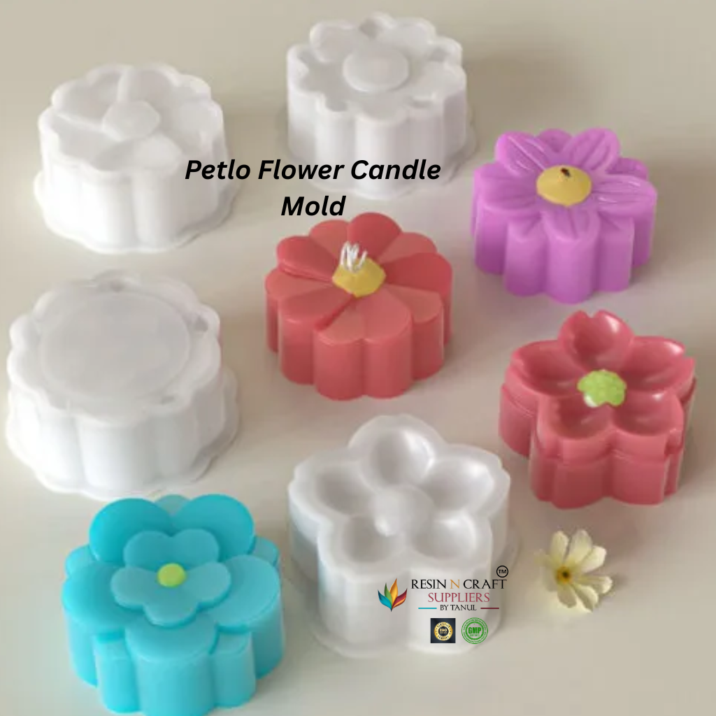 Petlo Flower Candle Mold – Premium Floral Silicone Candle Mold RDI-RRM-0404M