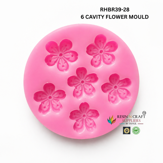 Mini 6 Flower Mould –  RHBR39-28M
