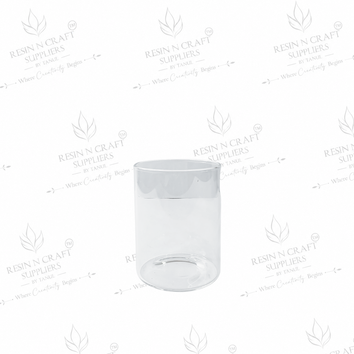 Borosil 120 ML Clear Glass Tumbler | Candle Jar for Wine & Smoothie Candles | Candle Hamper & Resin Art Container