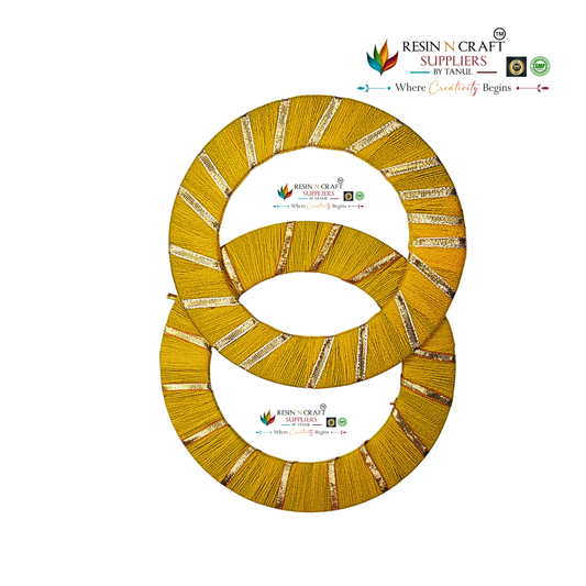 Traditional Plater Ring (Yellow) / Cloth + Gold Ribbon Ring