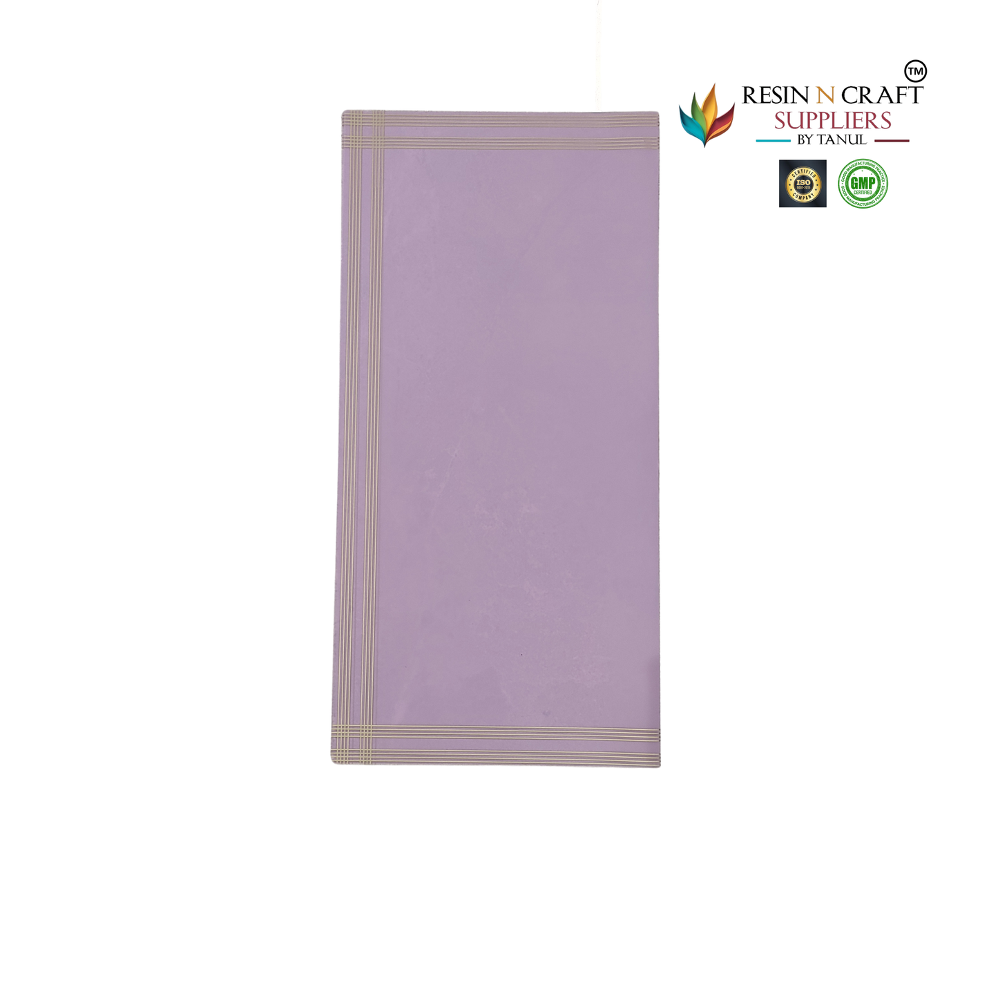Pastel Pink with Gold Border Waterproof Flower / Gift Wrapping Sheets – 5 Pcs (22×22 Inch) / Packing Sheet