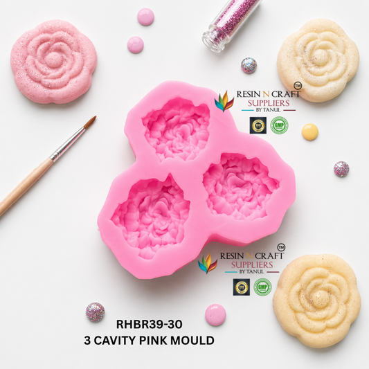 Triple Rose Flower Mould – RHBR39-30M