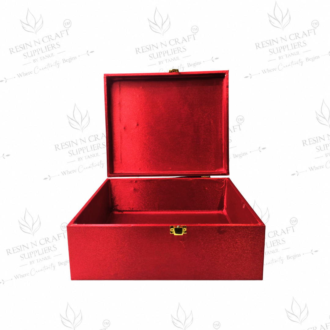 Premium Red Rakhi Hamper Box | Brother & Sister Theme Luxury Gift Box  8 Inch × 9.5 Inch × 4 Inch (Deep)