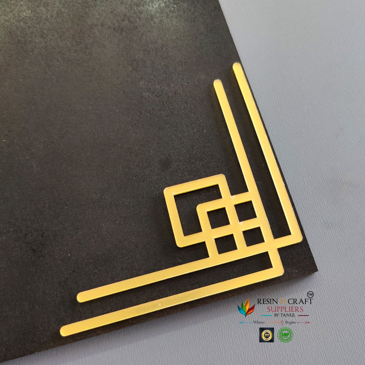 Premium Acrylic Corner Cutout – Design 04 | Set of 2 Pcs