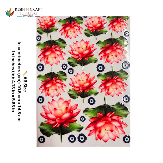 Color Peel & Stick UV DTF Sticker – A6 Size (UVS - 119)