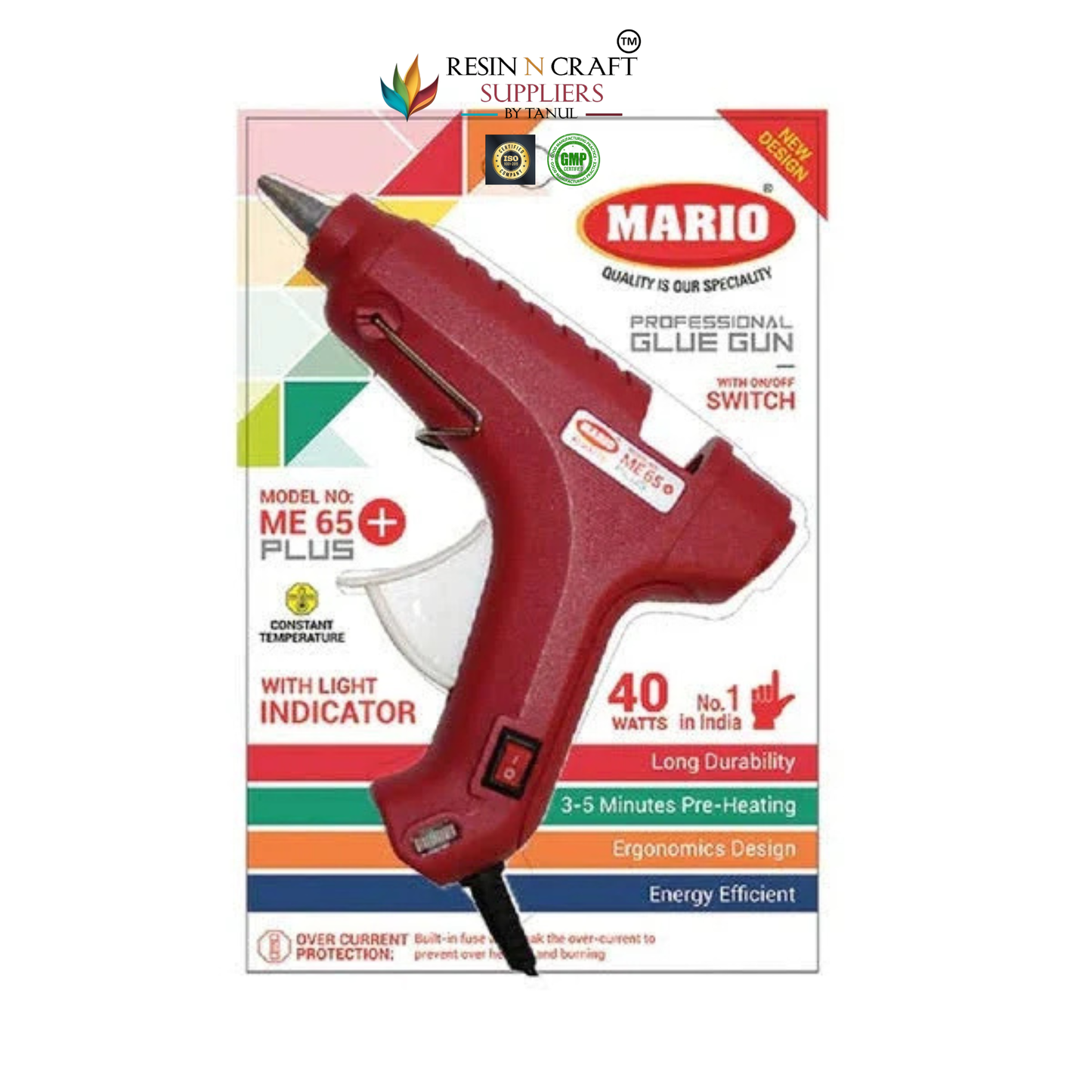 40W Mario ME 65+ Plus Professional Hot Melt Glue Gun