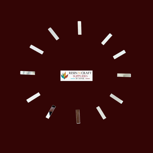Acrylic clock Number Sticks (SILVER)