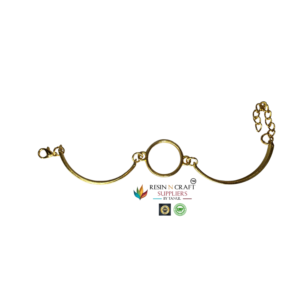 Bracelet Base Without Bezel (Rakhi / Gift Collection) (Gold  Color)
