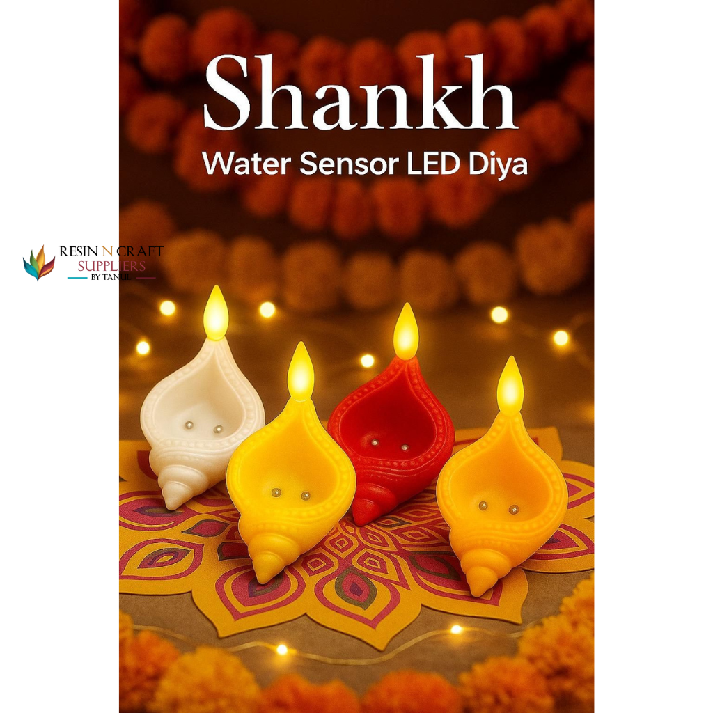 Shankh Water Sensor Diya - 6 pc