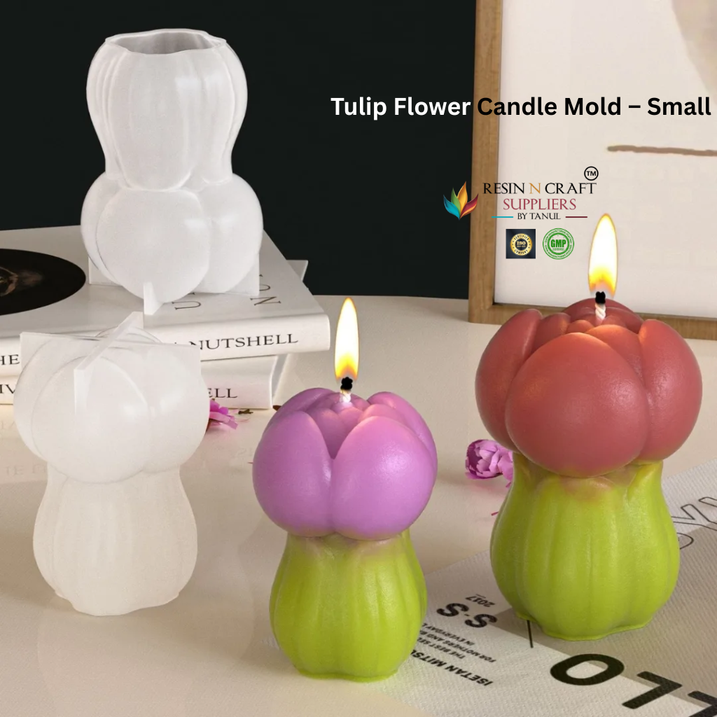 Tulip Flower Candle Mold – Small | Floral Silicone Mold RDI - RRM - 0381M