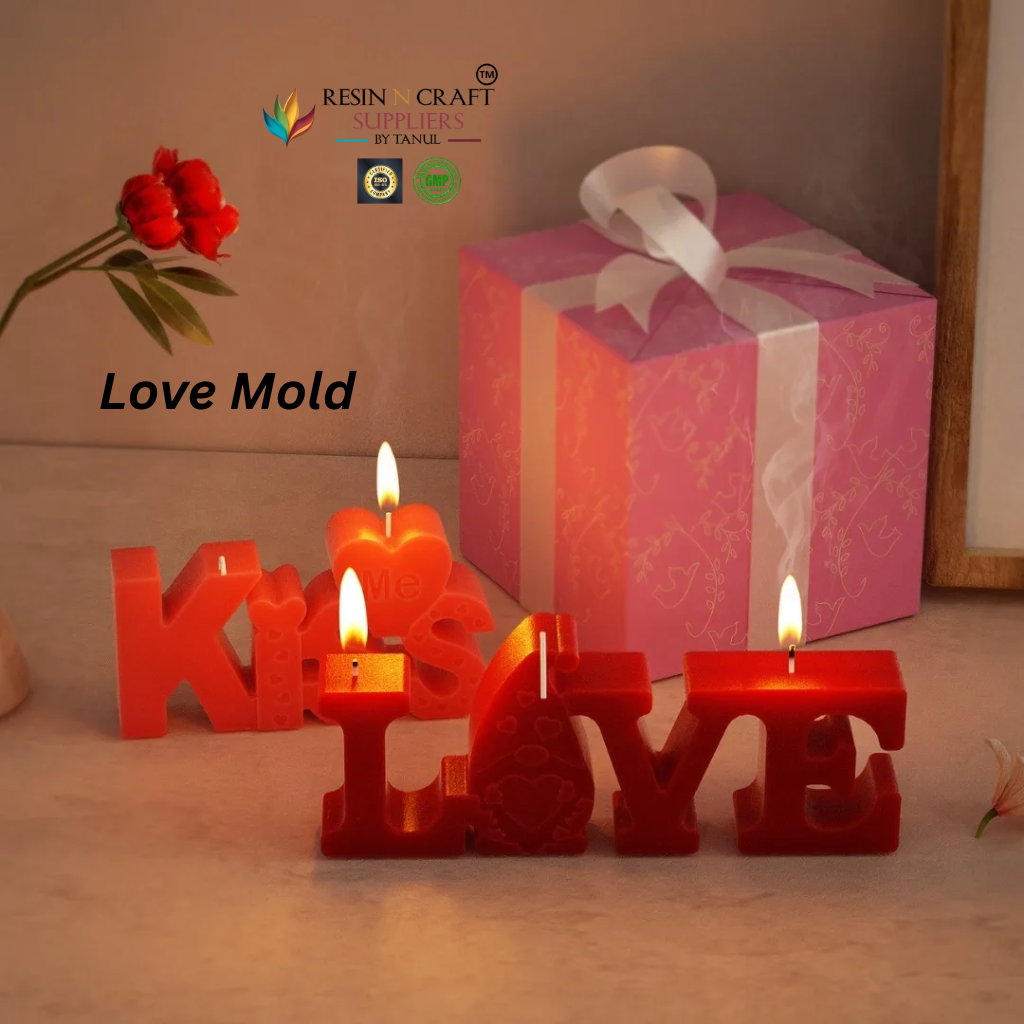 LOVE Letter Candle Mold – Romantic Silicone Mold RDI-RRM-0150M