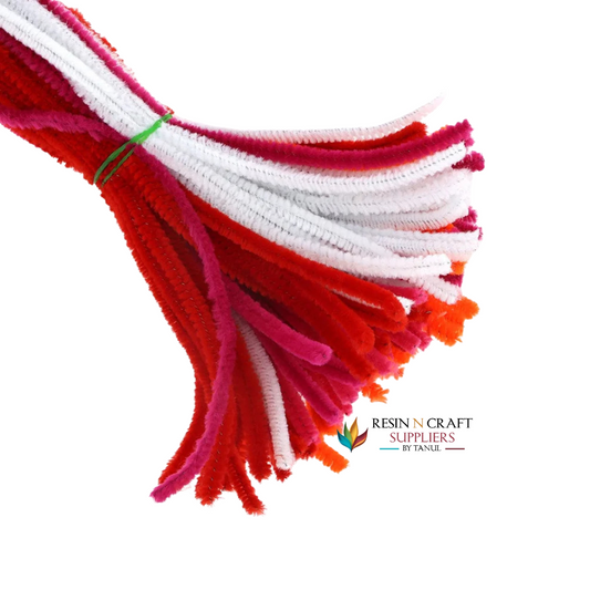 Red Pipe Cleaner Mono Chrome (100 Pcs/Pack)