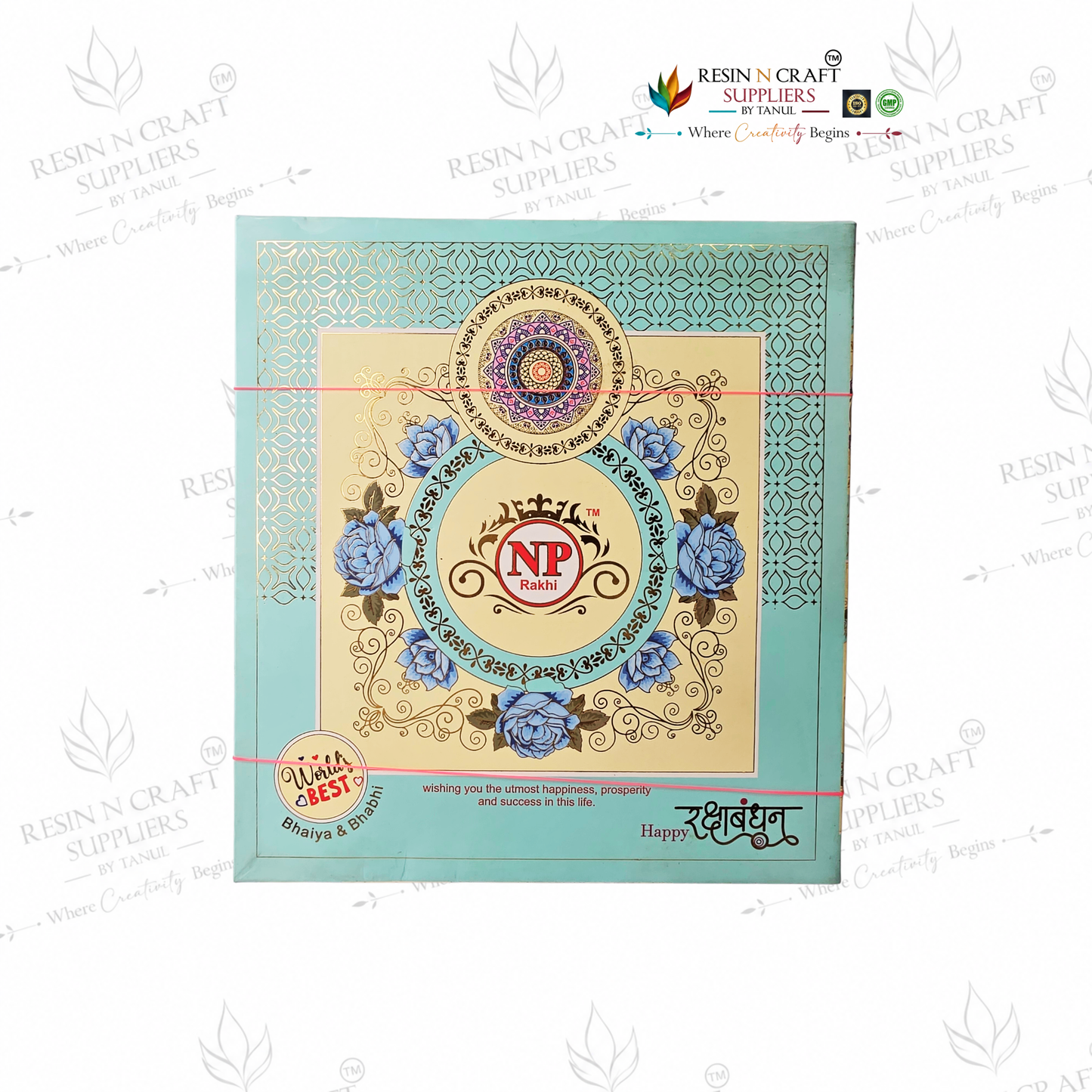 Rakhi / Bracelet Card Box Packing (RKB11) – 06 Box Set for Rakhi Packaging | 5 × 3 Inch