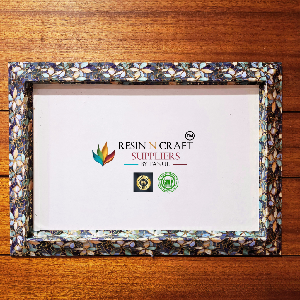 Royal Greenish Blue Mosaic Wedding / Gift Hamper Tray (21 x 15 Inch)