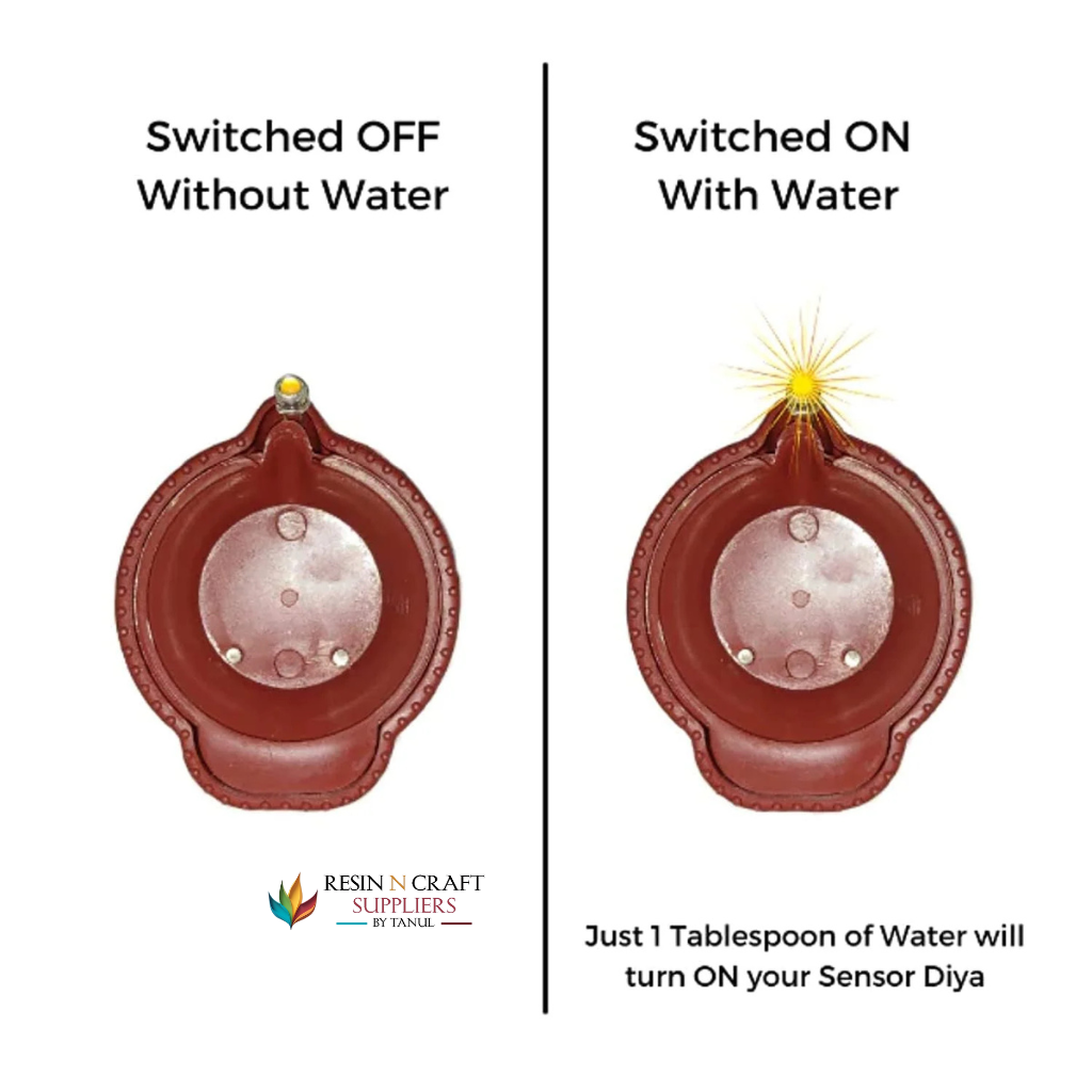 Traditional LED Water Sensor Diya's (6 PC)
