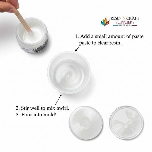 White Metallic Pigment 20 grms