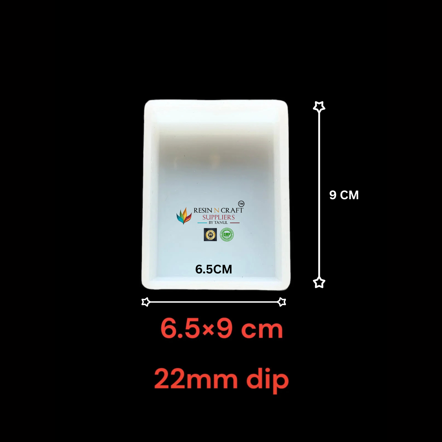 Block Silicone Mould (6.5 × 9 cm | 22 mm Depth)