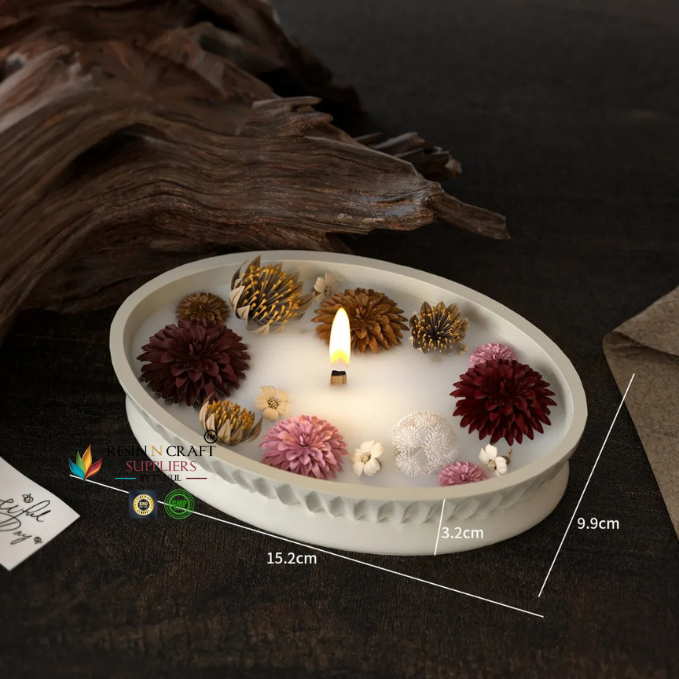 Striped Oval Deep Tray Mold (RRM -0363)