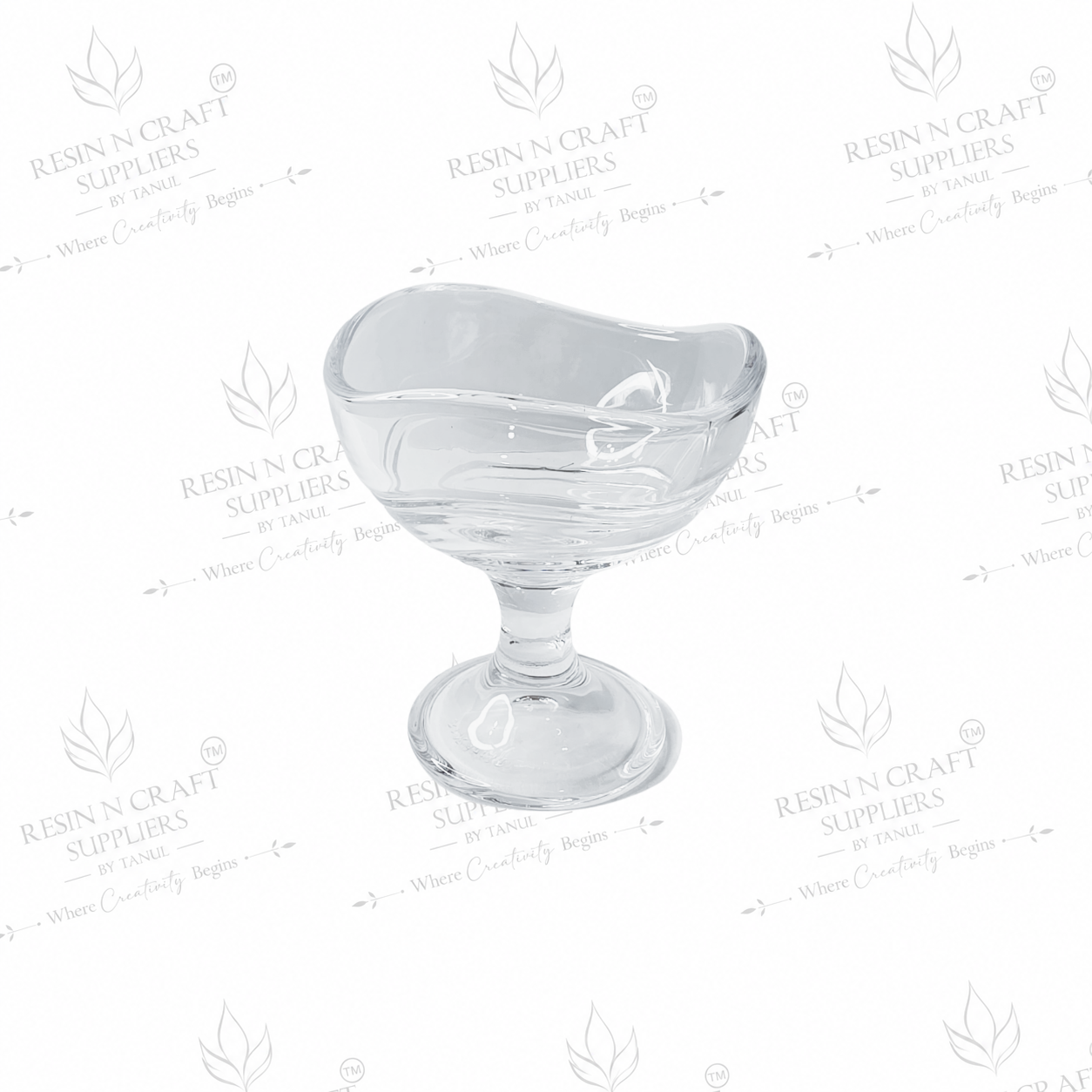 4 Inch Coupe Glass Candle Jar | 3.5" Wide Bowl Glass for Wine & Smoothie Candles, Hampers, Resin Art & Home Décor