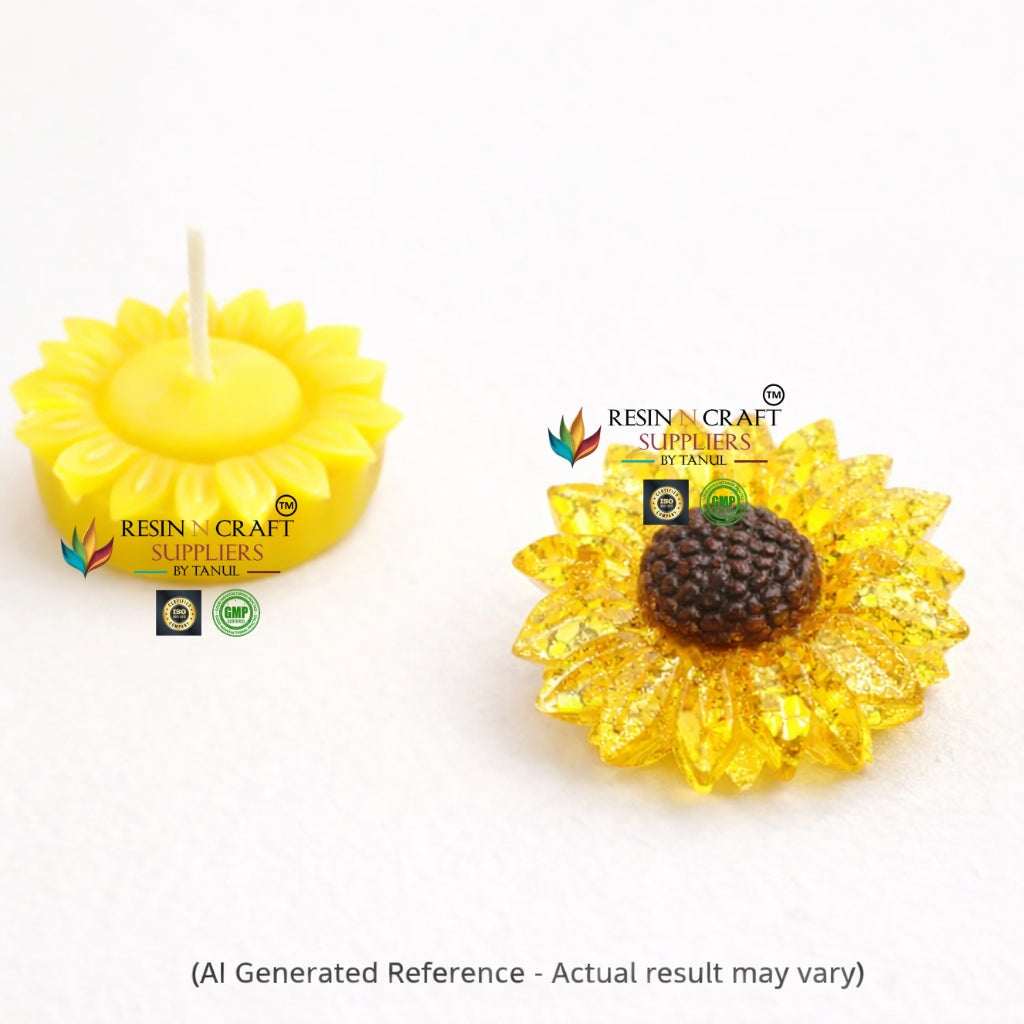 Sunflower Mini 4 Cavity Mould – Candle & Resin Art (RHBR14-22M)