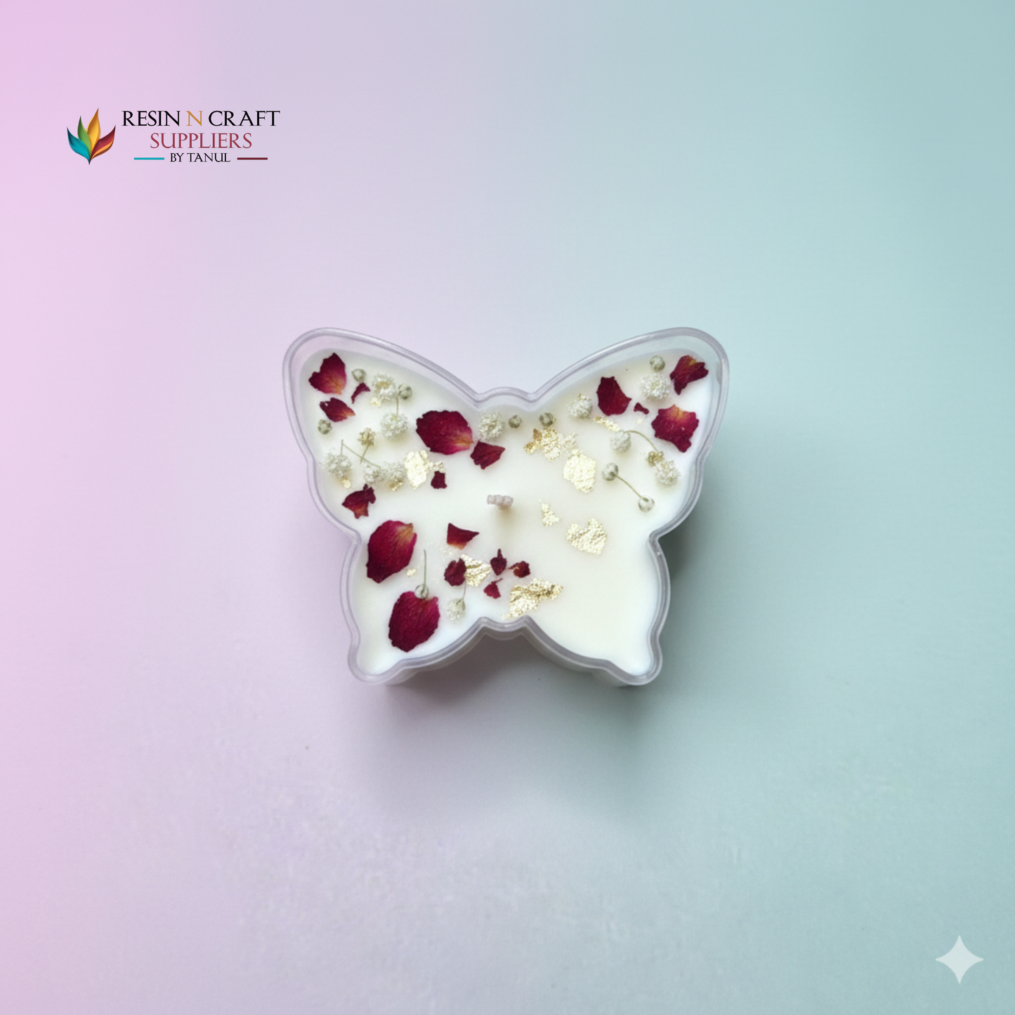 Polycarbonate Holder For Candle – Butterfly (4.7*4 cm) RPM322