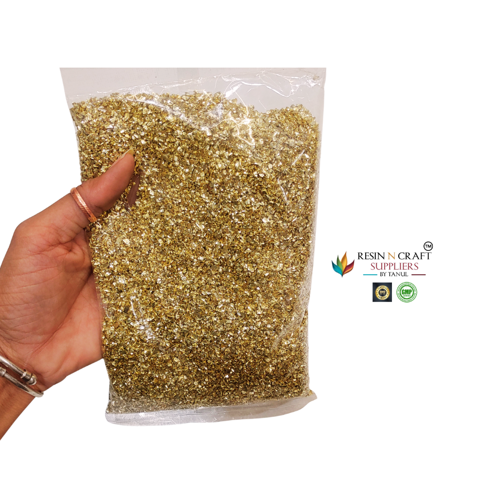 HBR 8 C /1  Gold Electroplated Color Granules / Stones