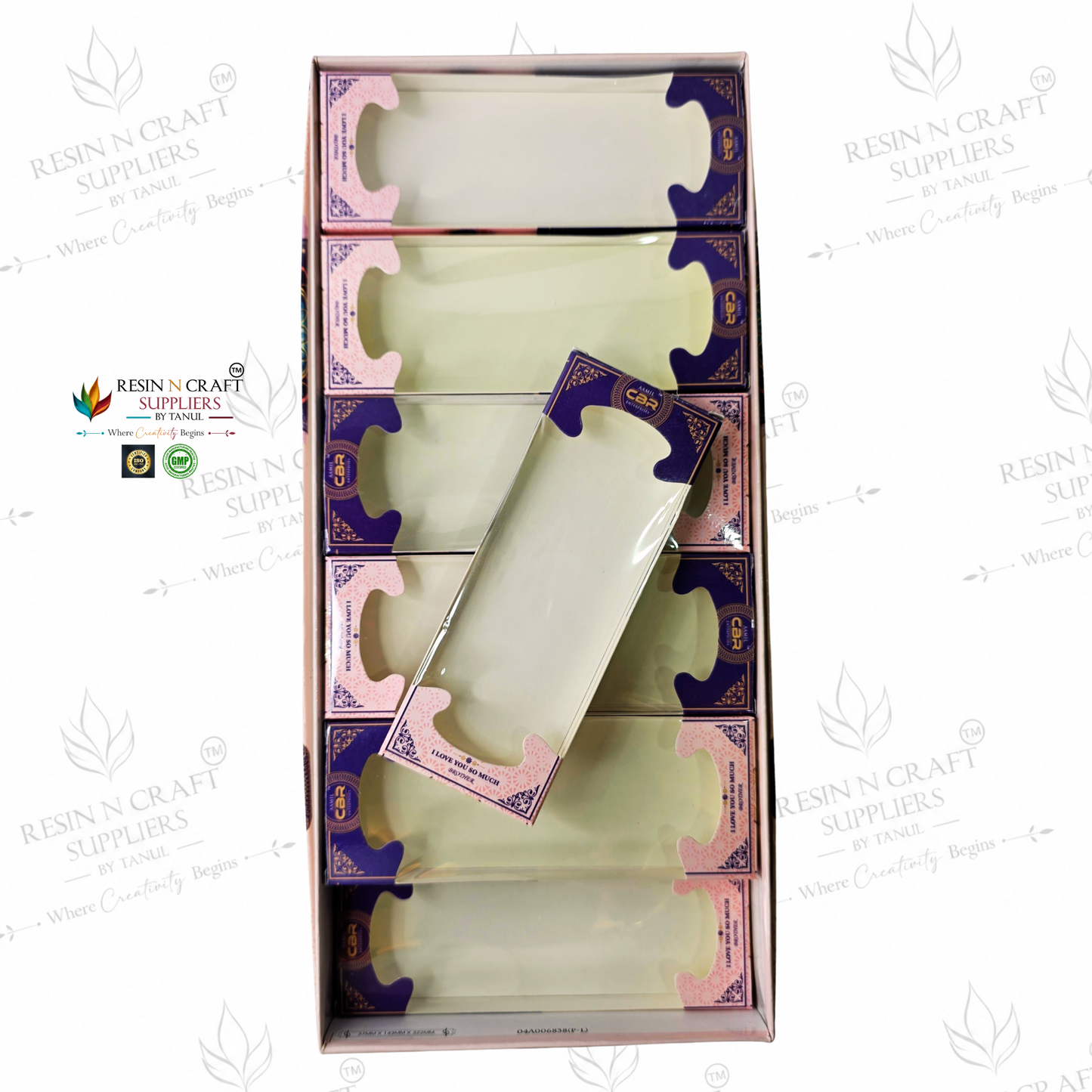 Rakhi / Bracelet Card Box Packing (RKB01) – 12 Box Set for Rakhi Packaging | 5.5 × 2 Inch
