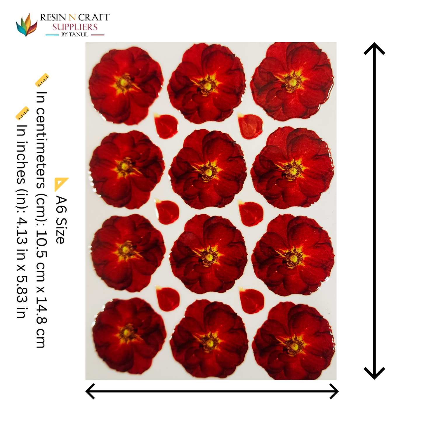 Color Peel & Stick UV DTF Sticker – A6 Size (UVS - 128)