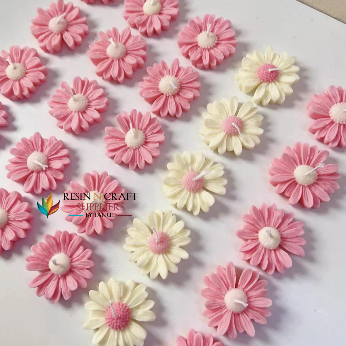 Yellow Daisy Flower Mold For Candle (RWCM246)