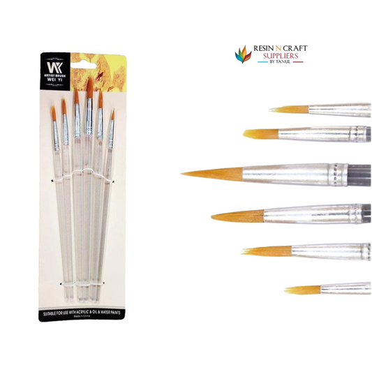 6-Piece Round Brush Set