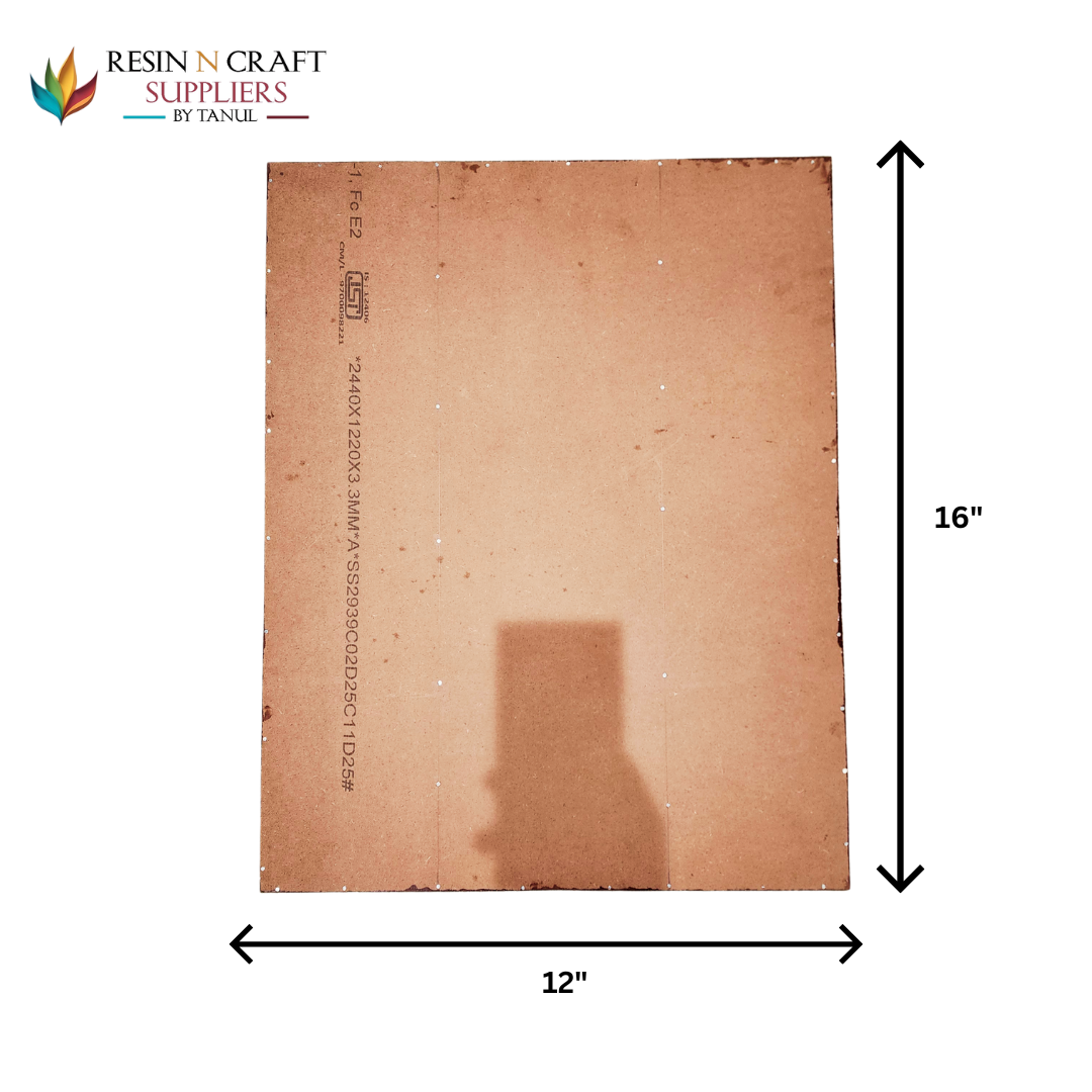 16 x 12 Inch With MDF & ACRYLIC cover 3 Partition Teakwood (3 Sections)