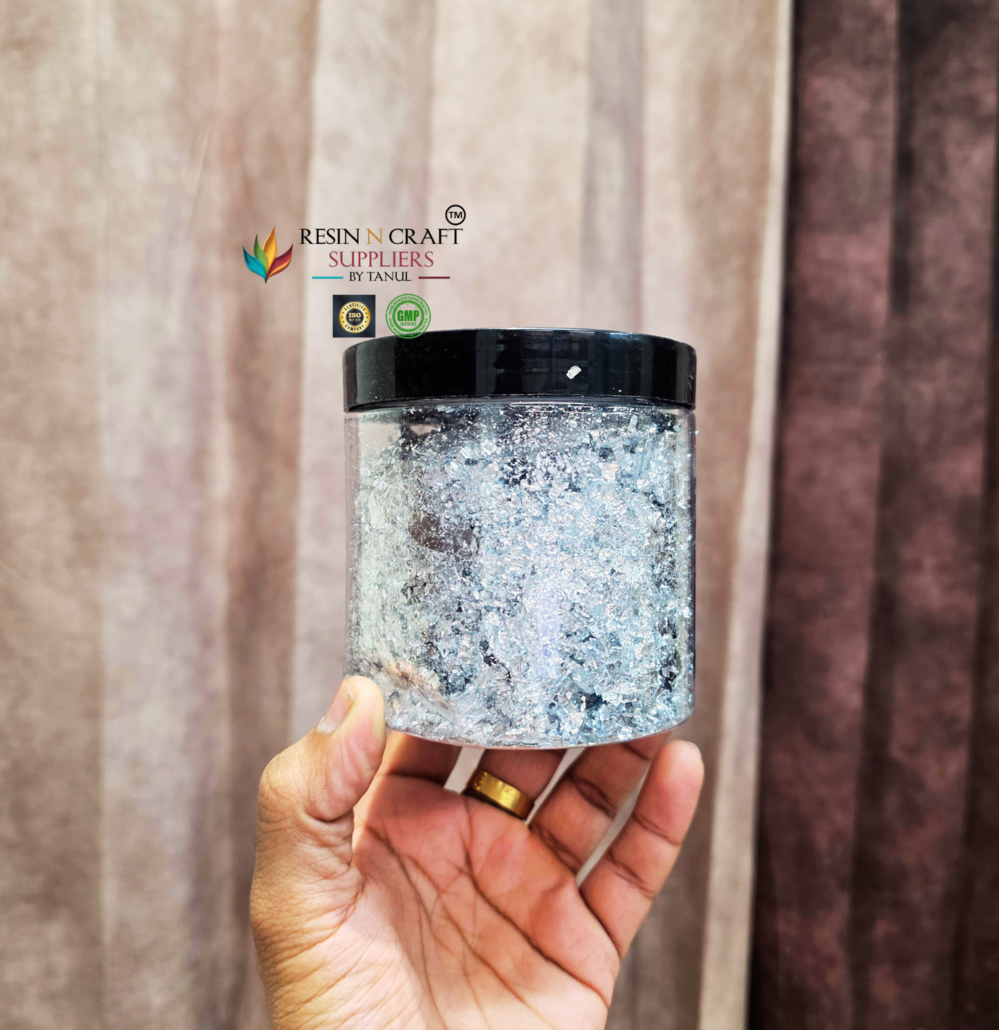Silver Foil Flakes (Small , Large , Jumbo Jar)