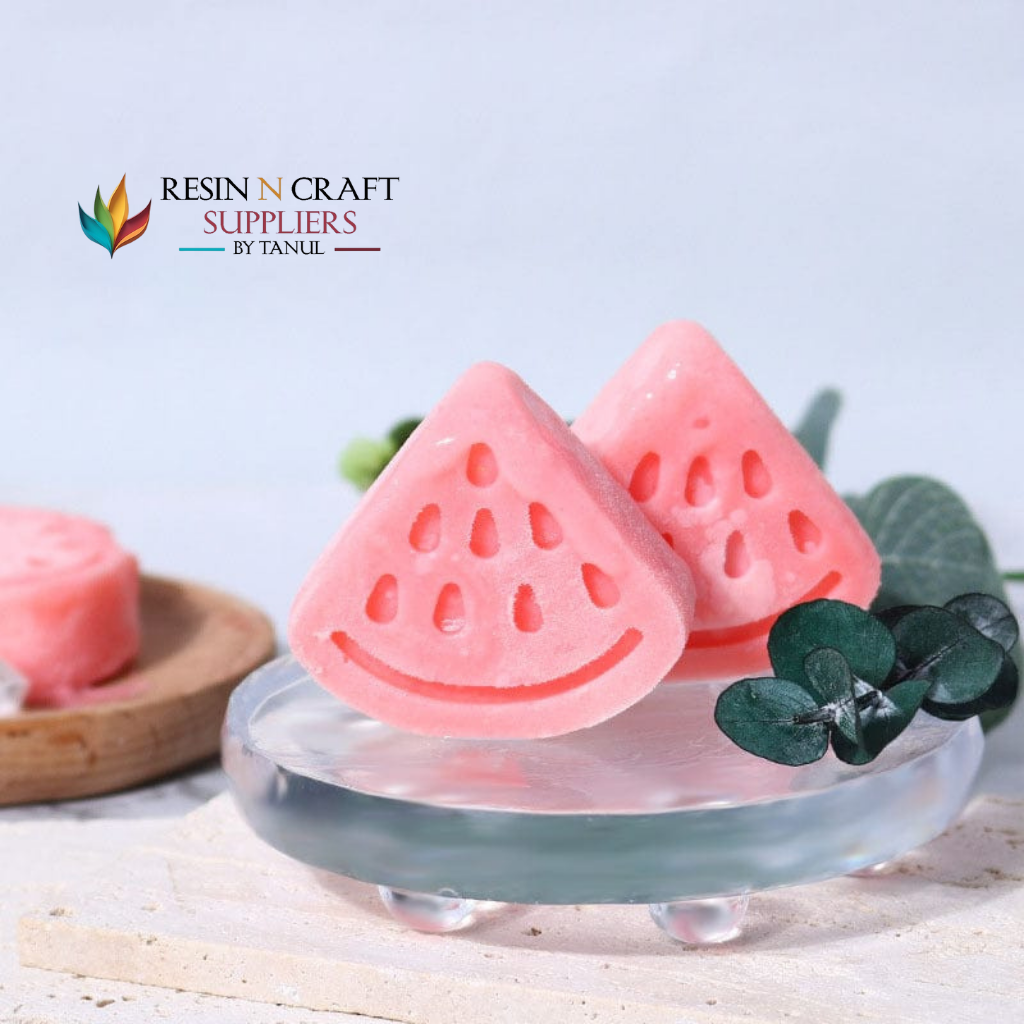 2 Cavity Triangular Watermelon Slice Soap & Candle Mould