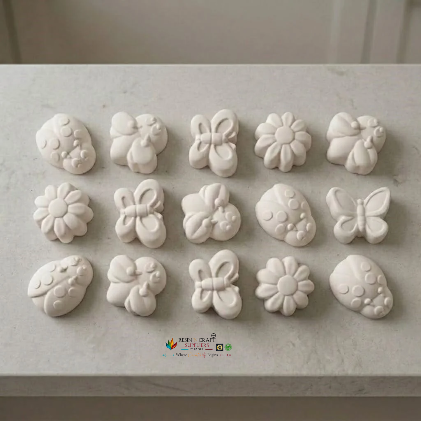 15 cavity Insect and Animal Mould For Chocolate, Cake, Soap, DIY Concrete Art, Resin Crafts, Making Silicon Mould (RSM1479M)