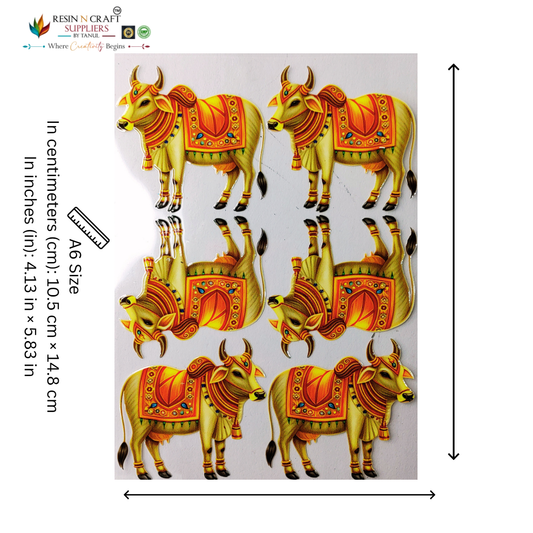 God (Skin Cow) Color Peel & Stick UV DTF Sticker – A6 Size (UVS - 152)