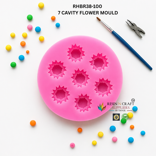 Mini Floral 7 Cavity Mould – RHBR38-100M