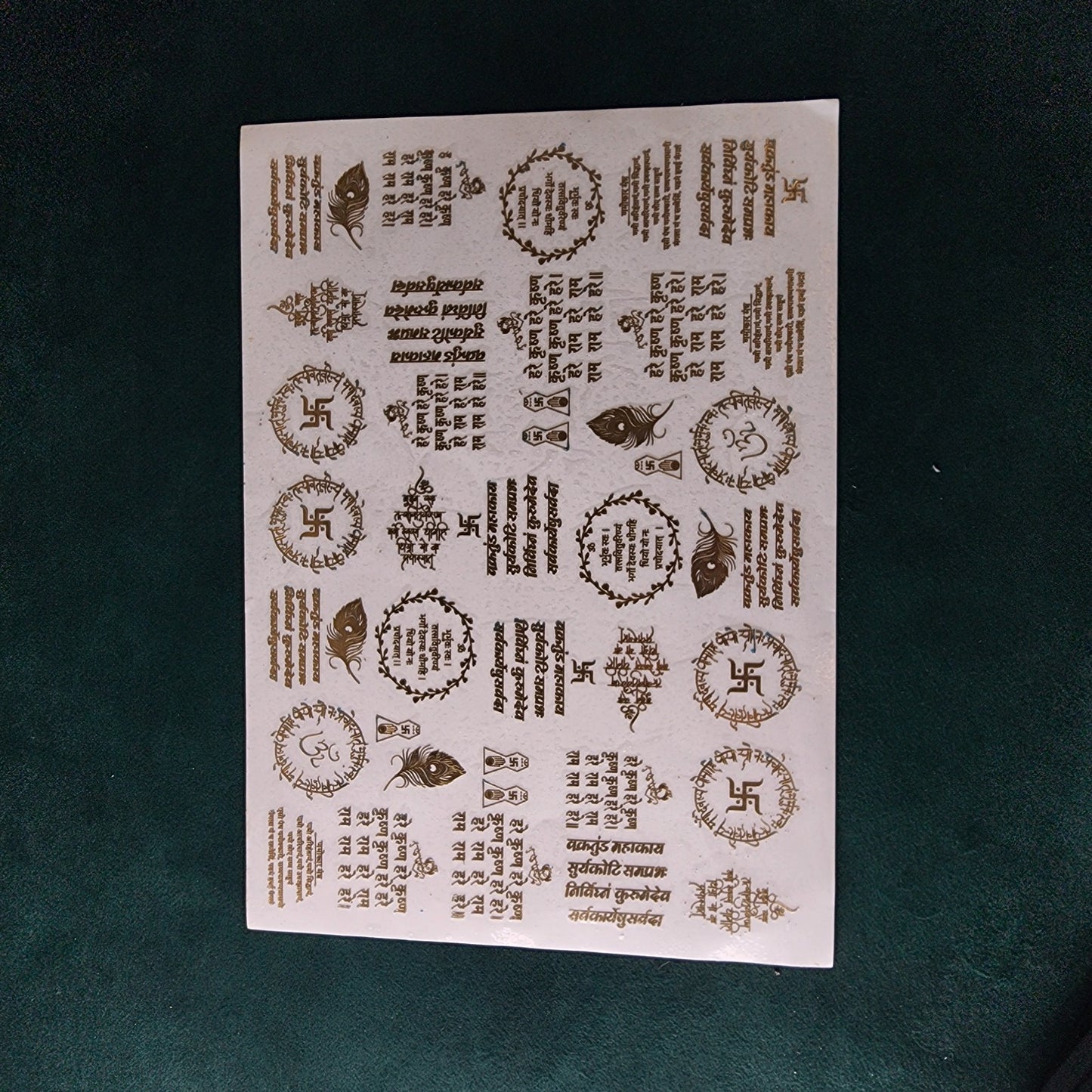 Mantra Metal Sticker Sheet A4