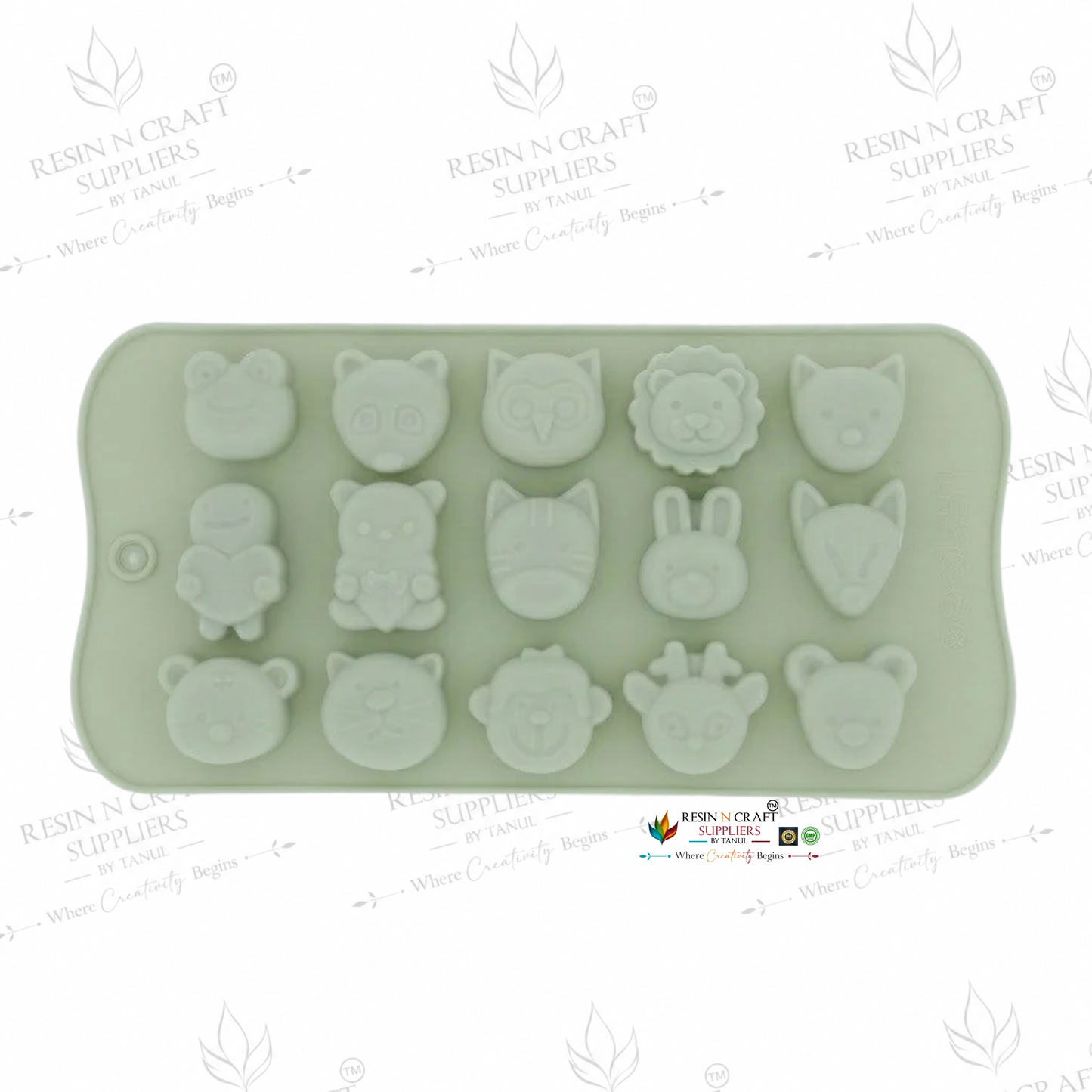 Flexible Animals Shape Mould Tray- Ice Balls Maker, Chocolate, Cake, Soap, DIY Concrete Art, Resin Crafts, Making Silicon Mould (RSM1480M)