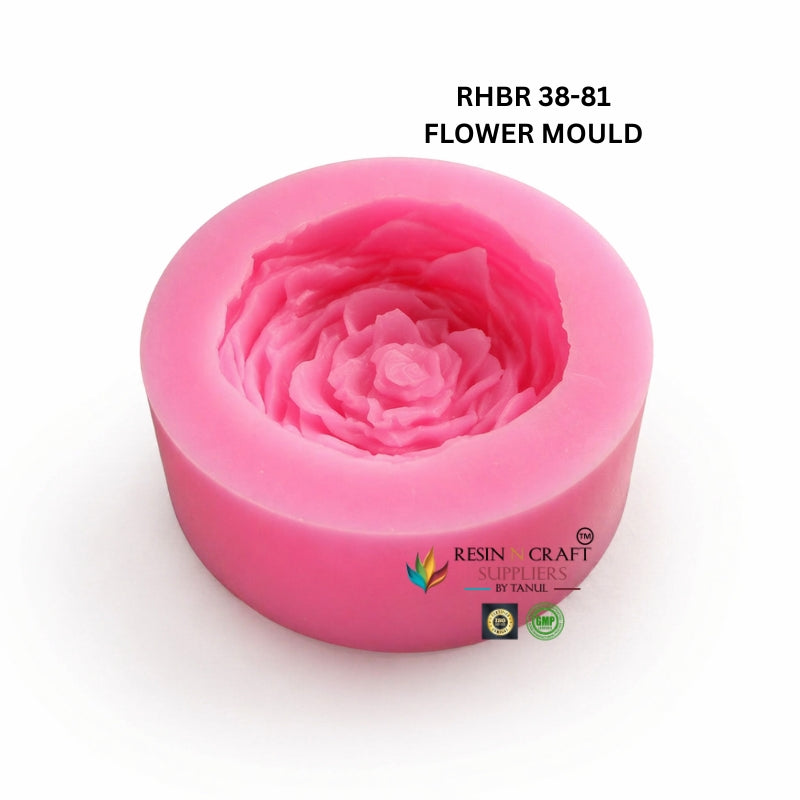 Pink Rose Flower Silicone Mould RHBR38-81M