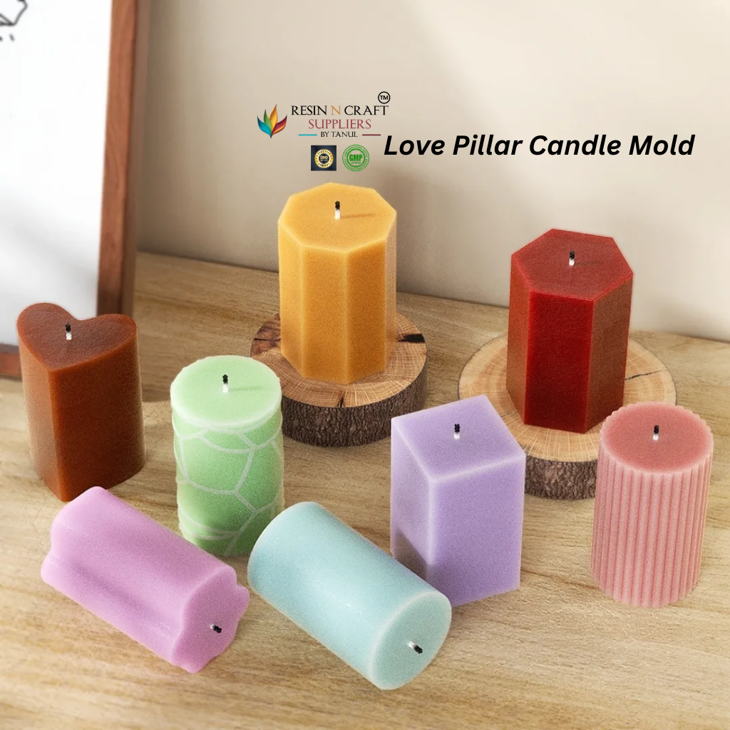 Love Pillar Candle Mold – Premium Heart Shape Silicone Mold RDI-RCM-0015M