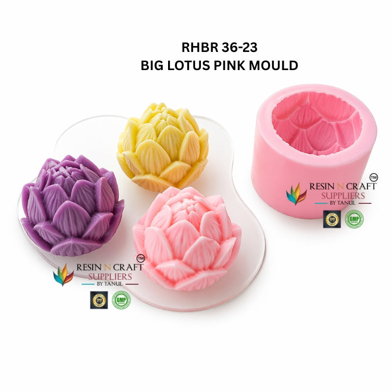 Big Lotus Flower Silicone Mould RHBR36-23M